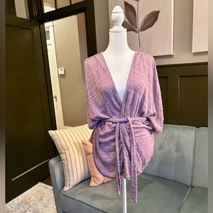 MOTH from Anthro lavender lightweight knit cardigan